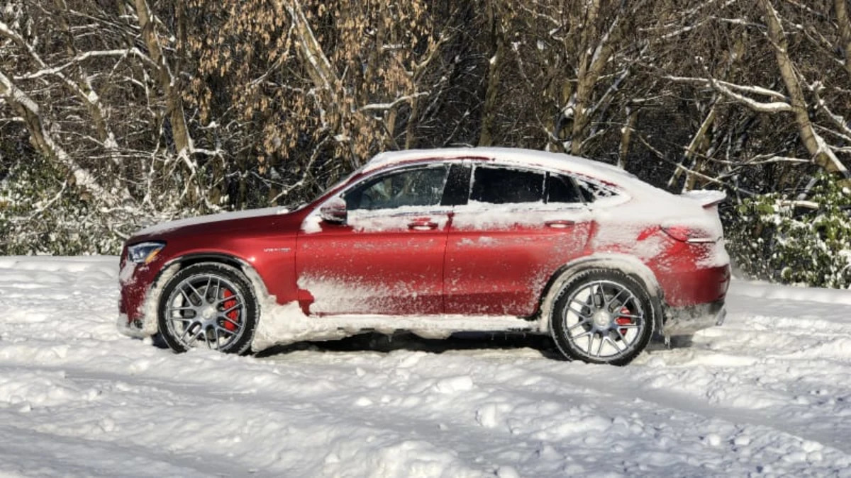 2020 Mercedes-AMG GLC 63 S Coupe Drivers' Notes Review | Snow monster
